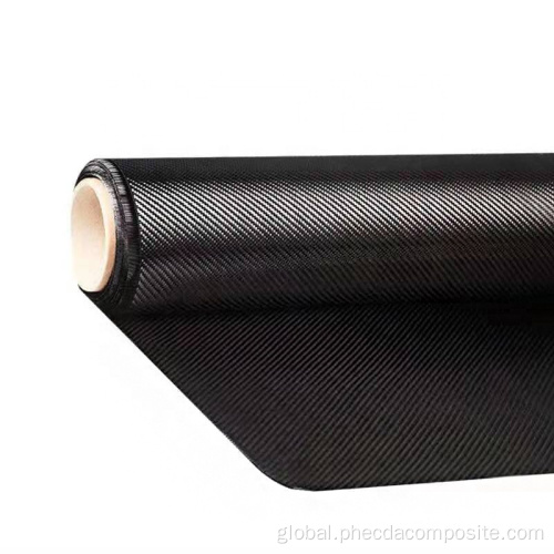 Carbon fiber bi-direction fabric 2x2 twill woven carbon fiber fabric roll Supplier